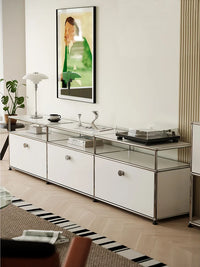 Tv Stand Storage Cabinets Corner Cabinet Metal Storage Display Cabinet Living Room Cabinets Furniture - Buy online at  Vibe In Cart.