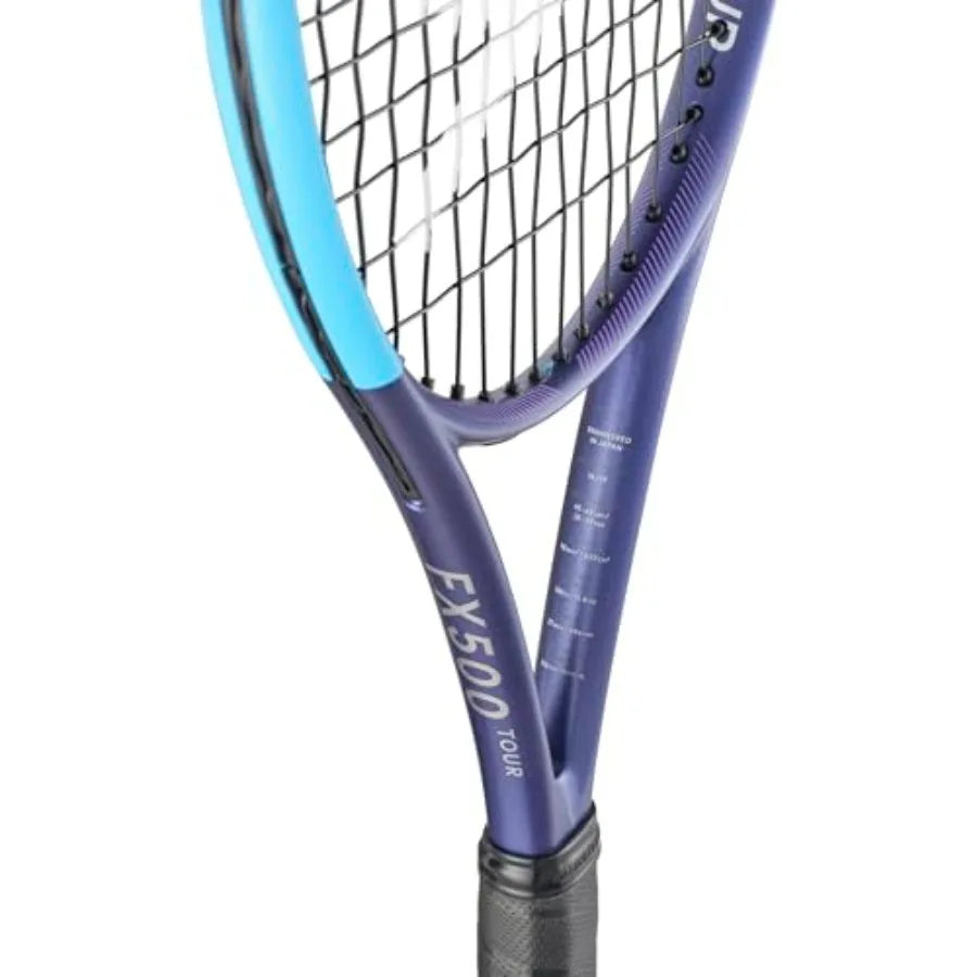 FX500 Tour Tennis Racket Blue/Black V26 for Professional Play Durable Carbon Fiber Frame Enhanced Grip and Control - Buy online at  Vibe In Cart.