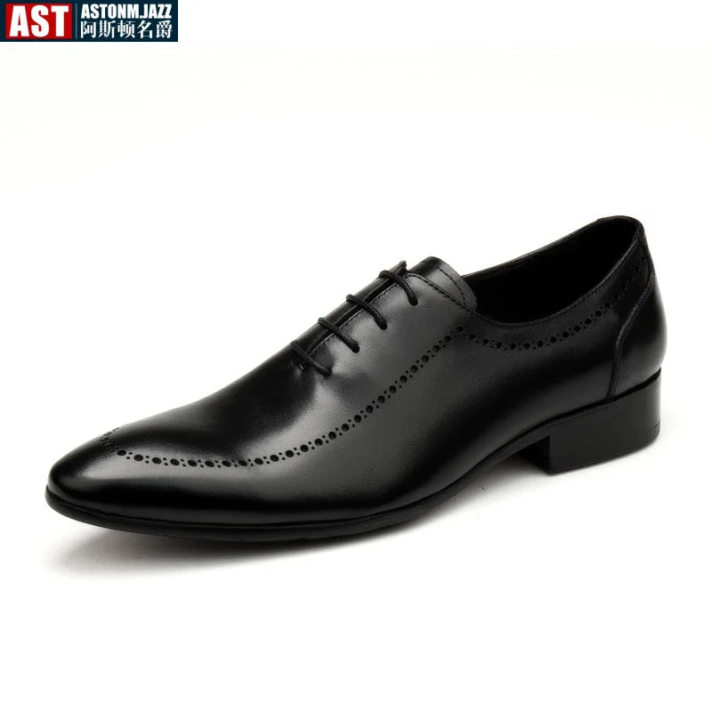 Italian Handmade Men's Oxford Shoes Real Calf Leather Black Brown Classic Brogue Business Wedding Dress Shoes For Men 2025 New - Buy online at  Vibe In Cart.