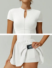 Tennis Dress With Shorts Tennis Wear Workout Gym Outfit Sport Golf Dress Women Casual Slim Fit Stretchy Badminton Clothing - Buy online at  Vibe In Cart.