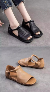 Women's Open-Toe Flat Sandals with Cross Strap & Adjustable Ankle Strap - Summer Casual Lightweight Walking Shoes for Women, Min - Buy online at  Vibe In Cart.