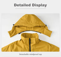Unisex Waterproof Windproof Warm Winter Fleece Coat for Outdoor Use