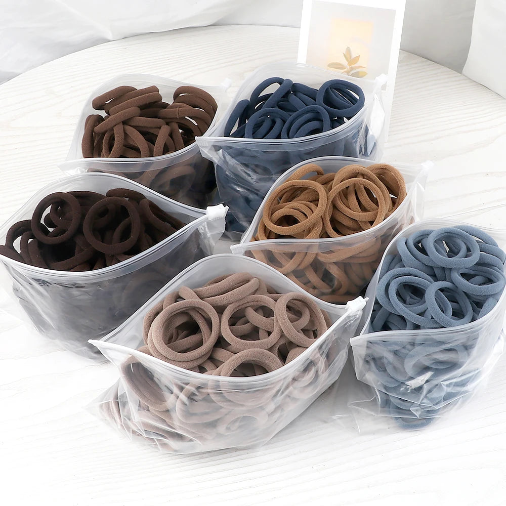 50PCS/Set Women Girls Basic Hair Bands 4cm Simple Solid Colors Elastic Headband Hair Ropes Ties Hair Accessories Ponytail Holder - Buy online at  Vibe In Cart.
