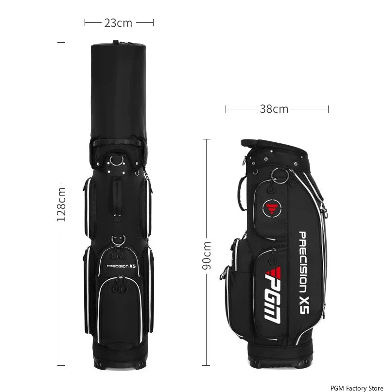 Golf Bag Waterproof Lightweight Nylon 128cm Height Large Capacity