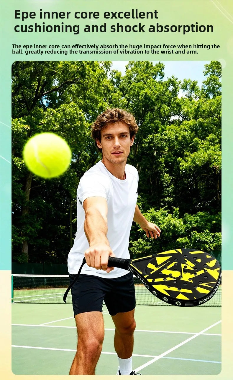 Padel Tennis Rackets beach tennis racket EVA Memory Flex Foam Core  Lightweight Outdoor Sports Men and Women Racket - Buy online at  Vibe In Cart.