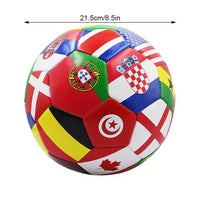 Flag Printed Soccer Ball Official Size 5 Soccer Match Ball Outdoor Match Game Football Pvc 2.7Thickened Team Training Footy Ball - Buy online at  Vibe In Cart.