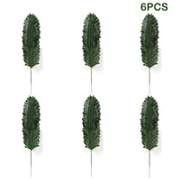 Artificial Tropical Palm Leaves Hawaiian Luau Jungle Party Golden Stems Leaf Decoration Table Wedding Birthday Decor Fake Plants - Buy online at  Vibe In Cart.