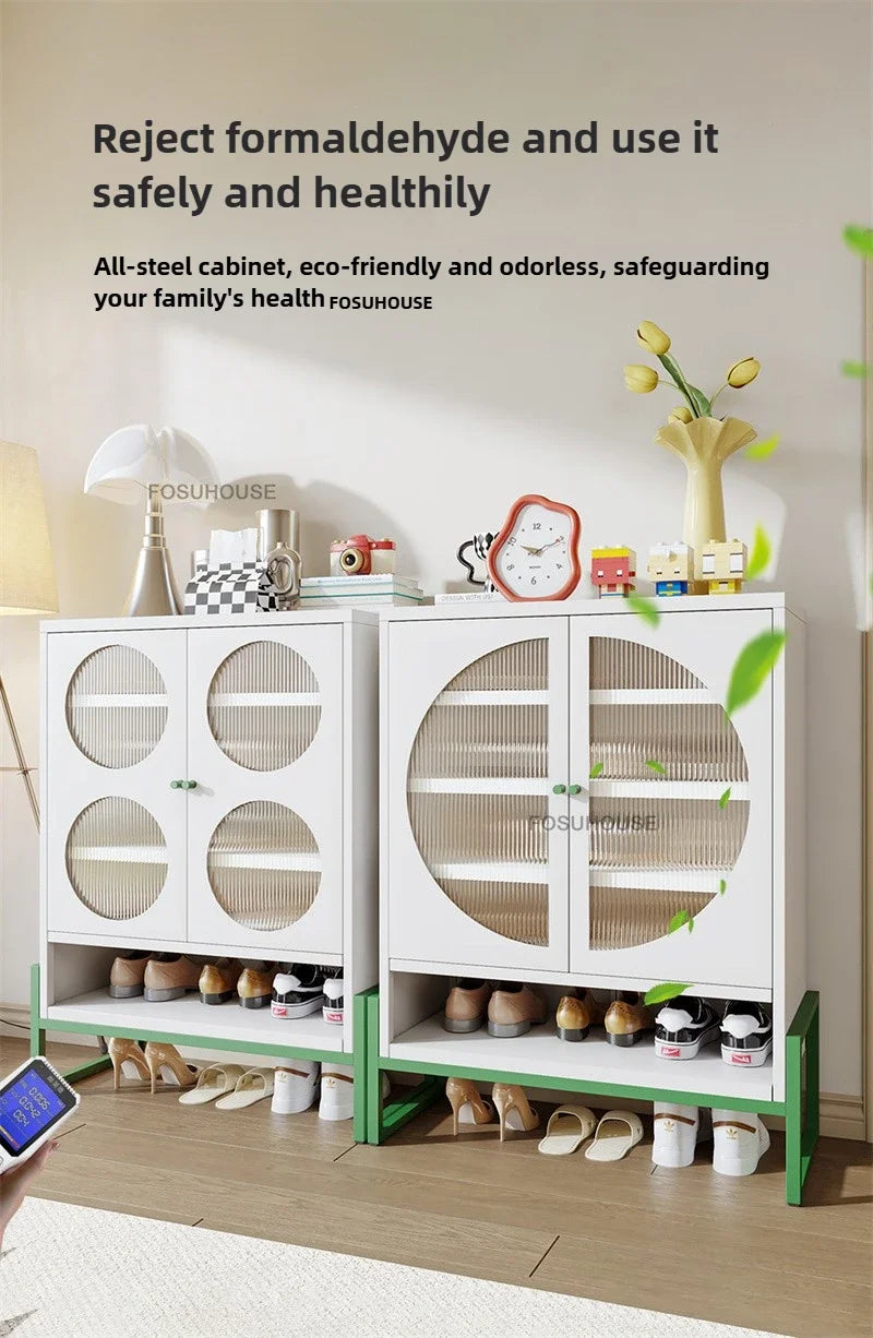Minimalist Steel Shoe Organizer Home Shoes Storage Entryway Storage Locker Light Luxury Creative Shoe Cabinets for Living Room - Buy online at  Vibe In Cart.