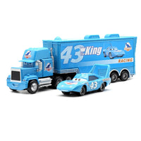 Disney Pixar Cars Toys Lightning McQueen Jackson Diecast Vehicle King Mike Uncle 1:43 Truck Trailer Model Toy Gifts - Buy online at  Vibe In Cart.
