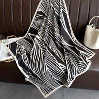 Women's Square Twill Scarf, 90x90 cm, for All Seasons