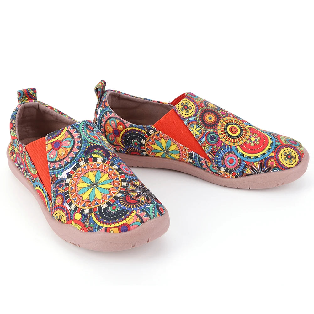 Women Loafers Casual Travel Shoes Anti Slip Slip On Flats Breathable Lightweight Walking Loafers Ethnic Style for Outdoor Travel - Buy online at  Vibe In Cart.