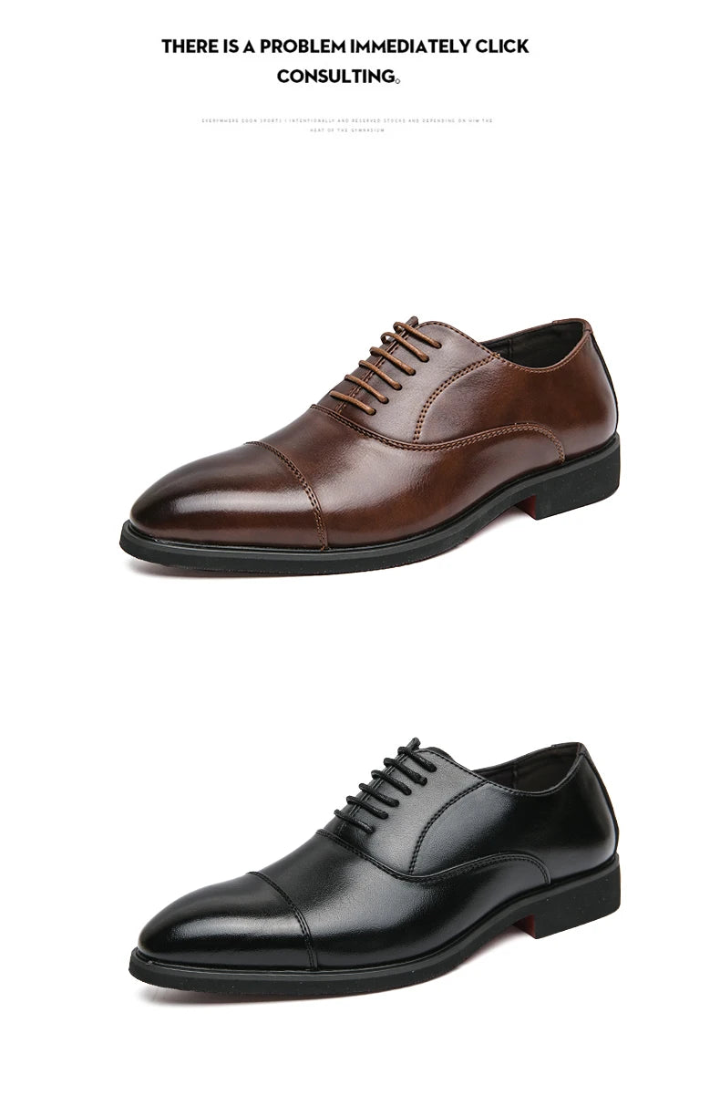 Mens Formal Oxford Shoes Business Leather Dress Shoes for Wedding Size 47 48 - Buy online at  Vibe In Cart.