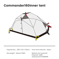 Waterproof Windproof Nylon Camping Dome Tent for 3-4 People