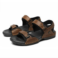 First-Layer Cowhide Men's Sports Sandals, Open-Toe Outdoor 防滑 Sandals, Casual Men's Shoes, Outdoor Fashion Beach Shoes, Li - Buy online at  Vibe In Cart.