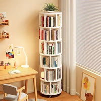 360° Rotatable Bookshelf Multifunctional Living Room Round Storage Rack Movable Children's Bookshelf - Buy online at  Vibe In Cart.