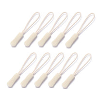 Set of 10 PVC Zipper Pull Replacement Clips for Bags