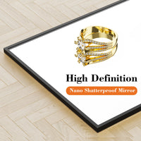 JHK 64"x21" Full Body Wall Mirror Standing Hanging or Leaning Wall-Mounted Mirrors with Stand Aluminum Alloy Frame Living Room - Buy online at  Vibe In Cart.