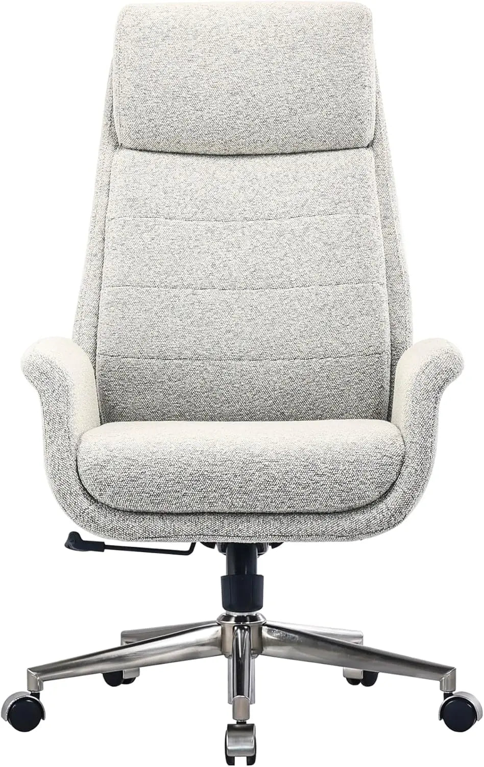 Modern Comfort Pizana Bouclé Fabric High-Back Executive Office Chair, Light Sand/Brushed Nickel, BIFMA Compliant - Buy online at  Vibe In Cart.