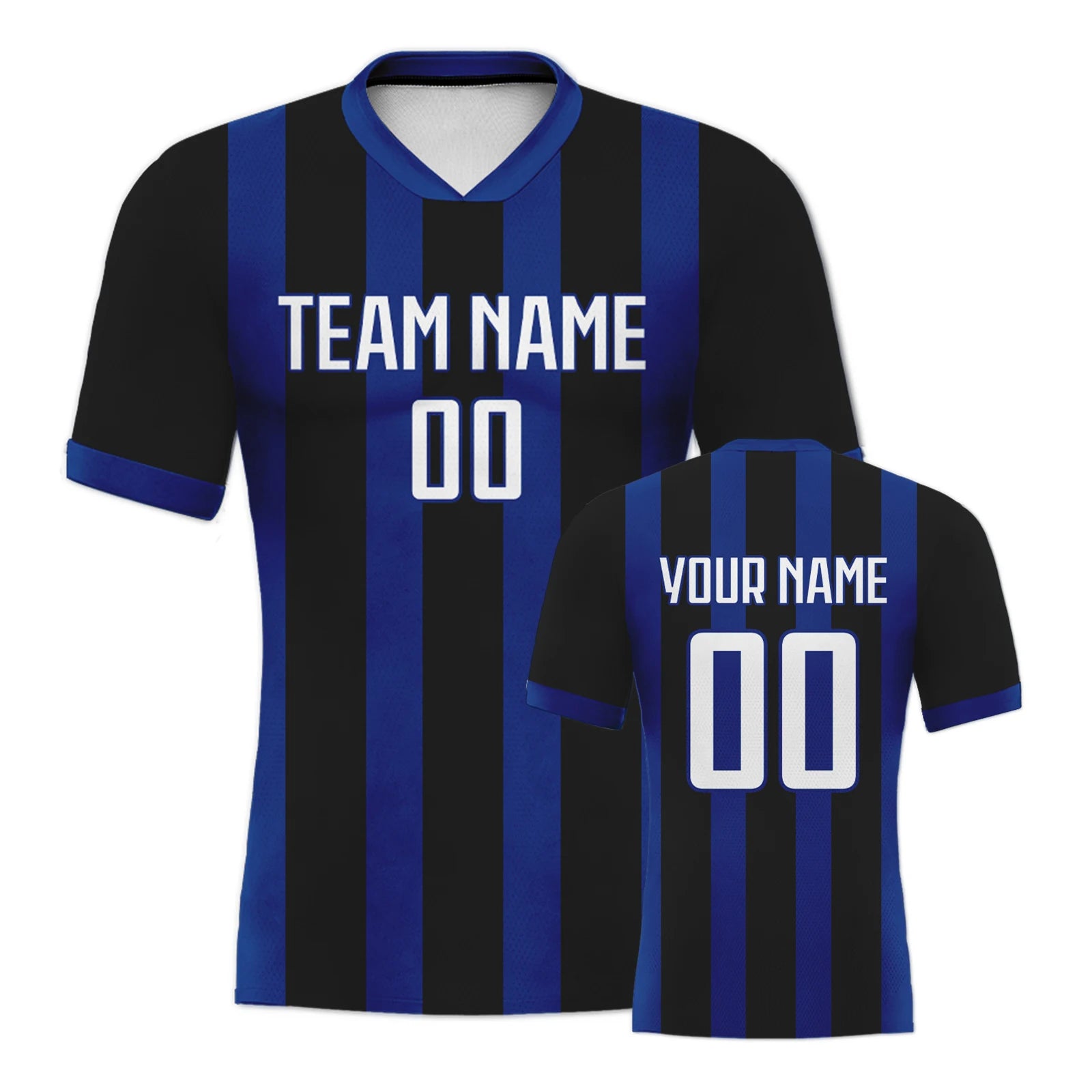 Custom Men's Football Uniform Soccer Kit Women Tracksuit Blue Black Personalized Soccer Jersey Shorts Set with Team Name Number - Buy online at  Vibe In Cart.