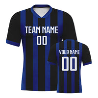 Custom Men's Football Uniform Soccer Kit Women Tracksuit Blue Black Personalized Soccer Jersey Shorts Set with Team Name Number - Buy online at  Vibe In Cart.
