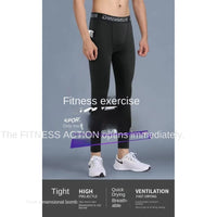 Running speed dry tight pants men's compression sports pants can hold mobile phones Spring and Autumn Marathon professional trac - Buy online at  Vibe In Cart.