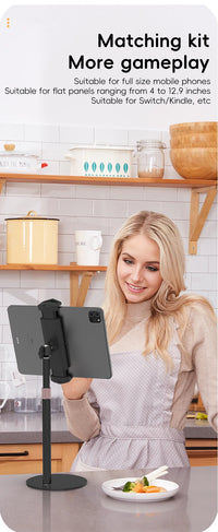 Height Adjustable VESA Portable Monitor Stand for Up to 18-Inch Monitors
