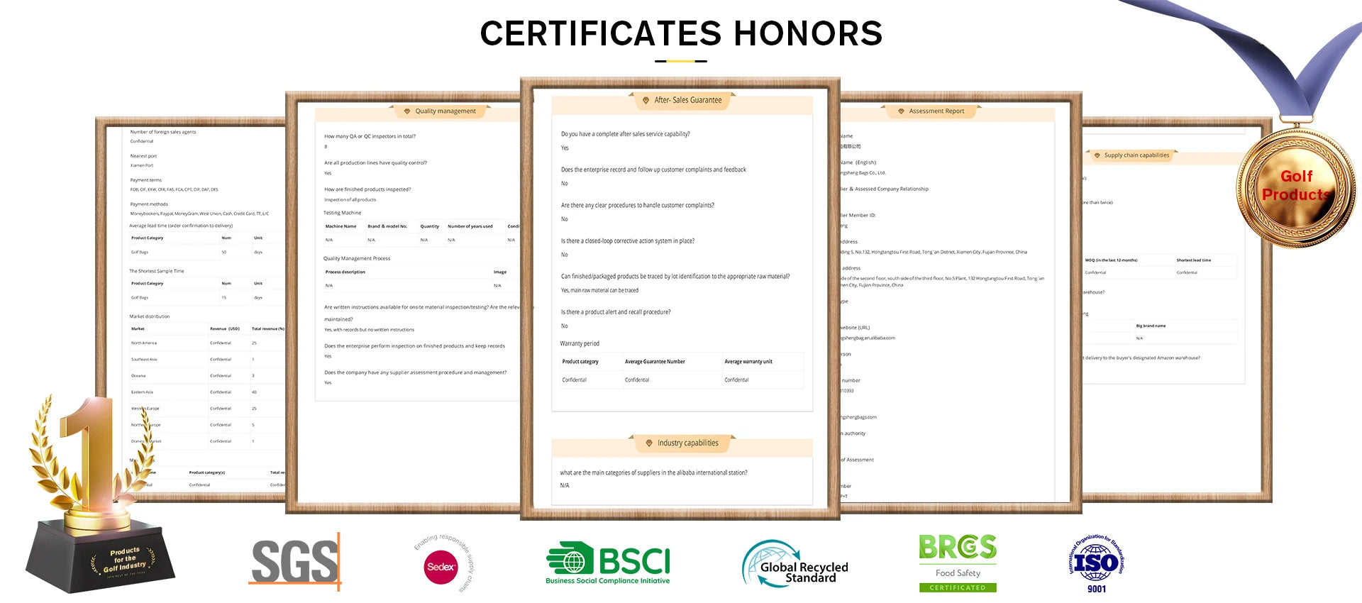 ASL GOLF OEM Brand Pu Leather Cart Bags Waterproof Custom logo Golf Club Bags 14 Waygolf Cart Bag for Men - Buy online at  Vibe In Cart.