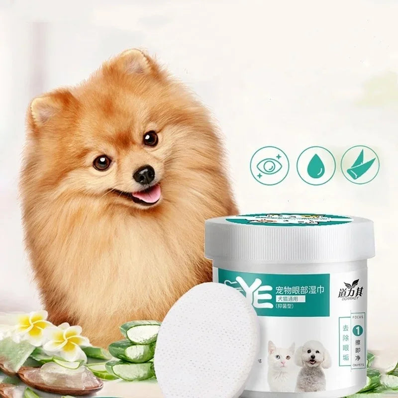 130 Pcs/set of Dog and Cat Cleaning Wipes Pet Eye Wipes Grooming Tear Stain Remover Gentle Non-foaming Wipes Towels - Buy online at  Vibe In Cart.