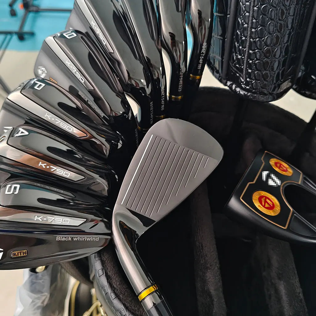 9-Piece Right Handed Golf Irons Set in Black with Graphite Shaft