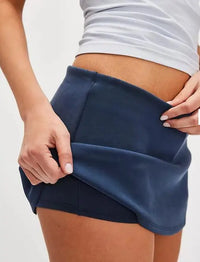 Women's Mini Skorts Casual Stylish Simple Solid Low Rise Short Skirt for All Seasons - Buy online at  Vibe In Cart.