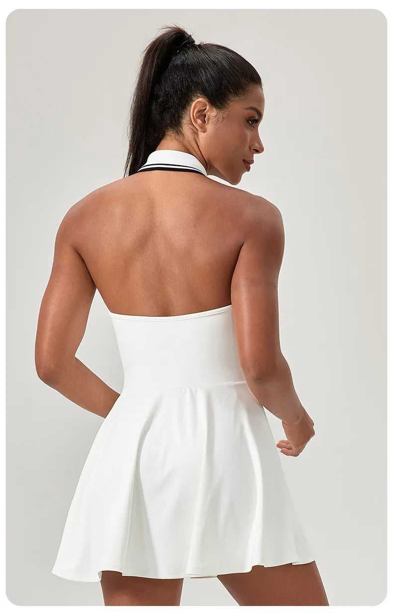 Women Tennis Skirt Summer Solid Color Outdoor Running Suit Breathable Quick Dry Workout Clothes Golf Dress Female Sportswear - Buy online at  Vibe In Cart.