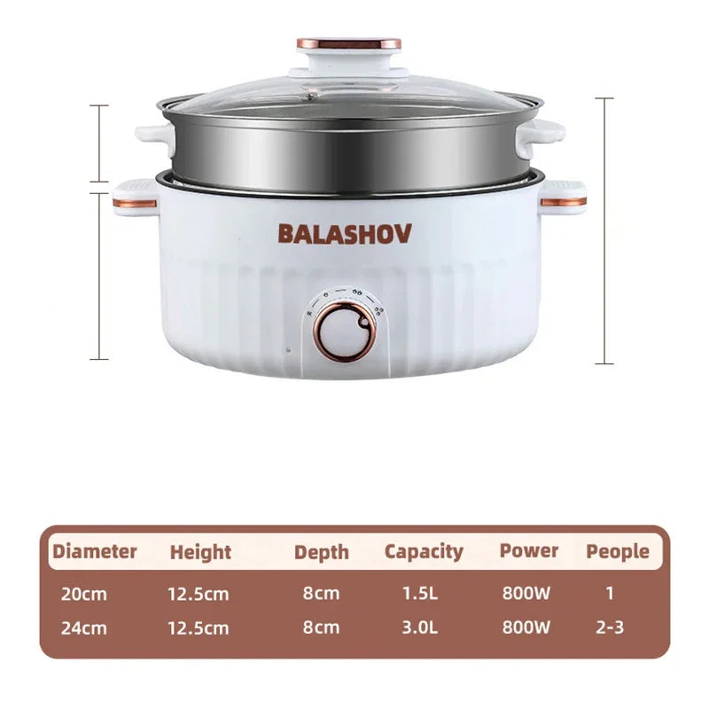 3L Portable Electric Rice Cooker 110V US Multifunctional Double Layer Pan Non-stick Cookware for Kitchen and Home Appliance - Buy online at  Vibe In Cart.