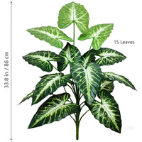 Artificial Calla Lily Fake Plant with Leaves, 60-107cm Plastic