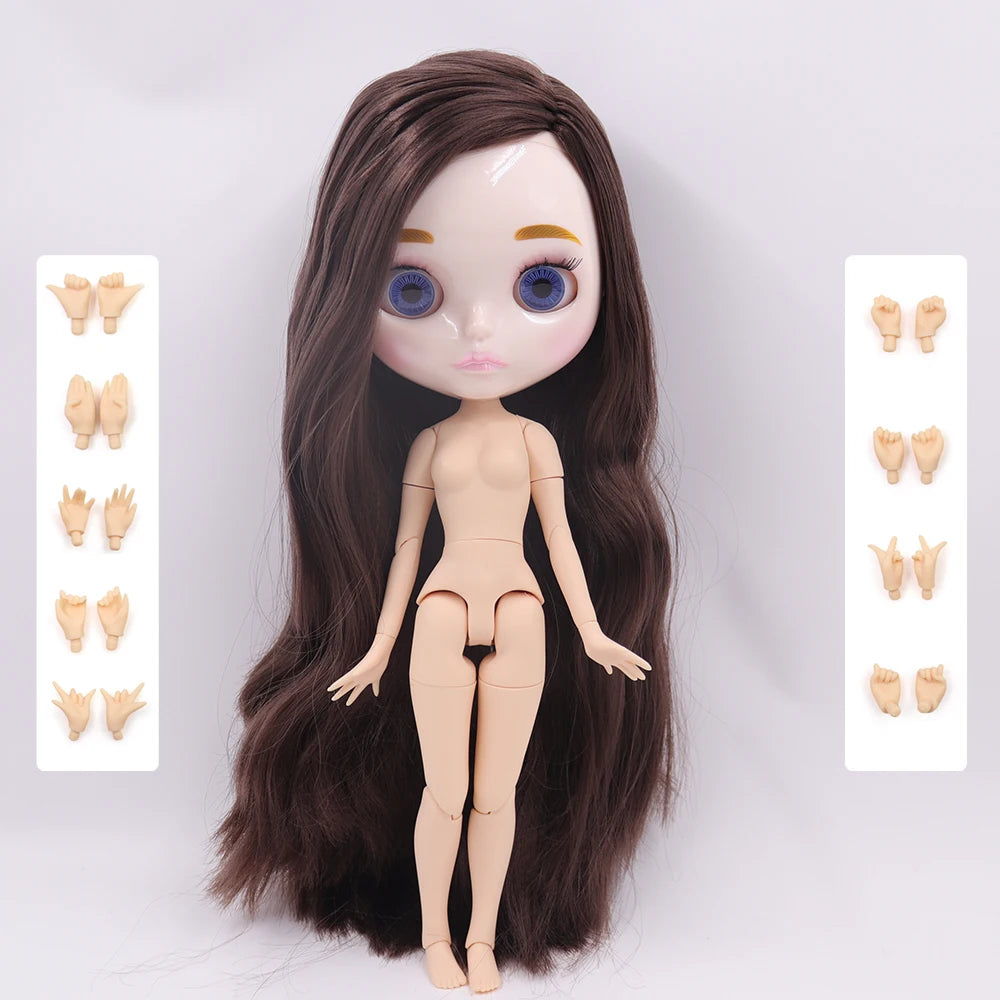 ICY DBS Blyth Doll 1/6 Joint Body 30CM BJD toys Natural shiny face with extra hands AB DIY Fashion Dolls girl gift - Buy online at  Vibe In Cart.