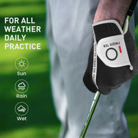 Men's Performance Mesh Golf Gloves 6 Pack in Black, Gray, Green