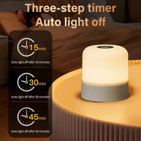 Rechargeable Led Night Light with Remote Control Touch Switch Table Lamp for Reading Bedroom White RGB Color Dimmable Portable - Buy online at  Vibe In Cart.