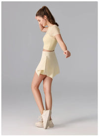 Women's 2-in-1 Anti-Sheer Sports Skort – Running Workout Tennis Badminton Pilates Yoga Shorts Skirt for Spring Summer Activewear - Buy online at  Vibe In Cart.