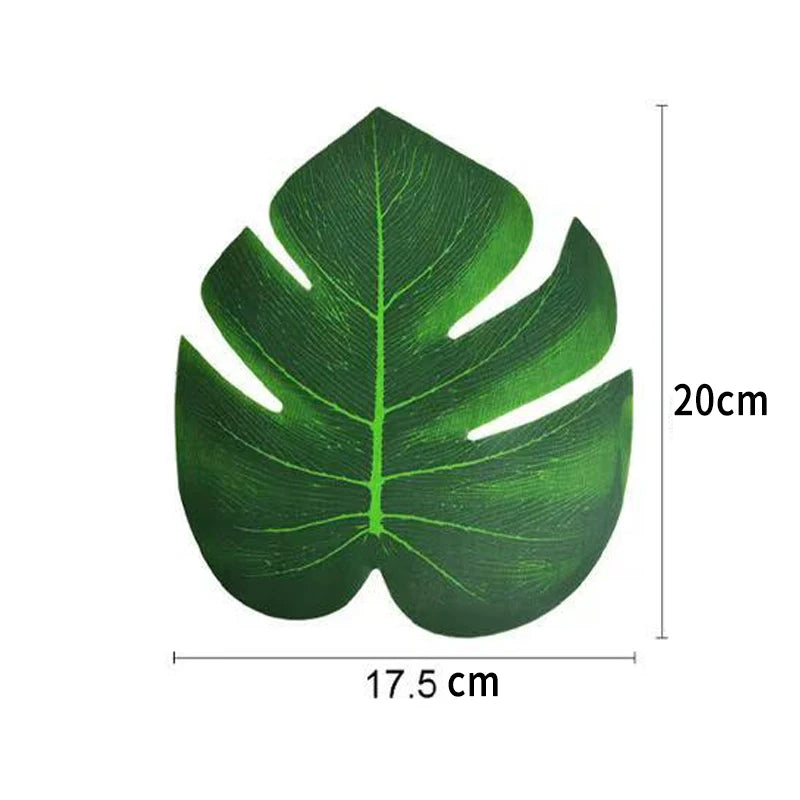 Artificial Tropical Palm Leaves Hawaiian Luau Jungle Safari Animal Theme Party Supplies Birthday Wedding Baby Shower Decoration - Buy online at  Vibe In Cart.