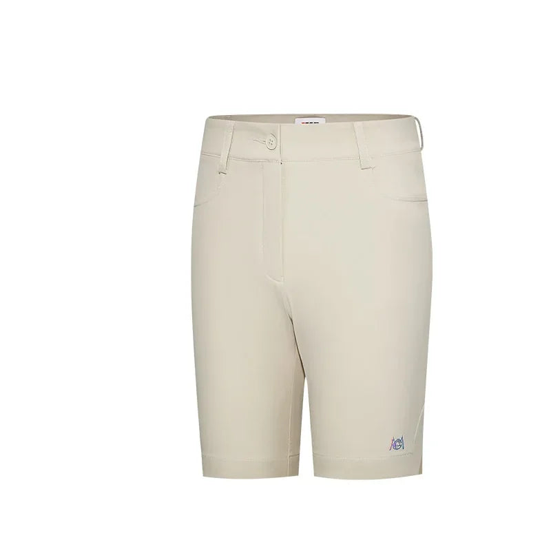 Pgm Women Summer Golf Shorts Elastic Casual Half Trousers Ladies Sports High Waist Shorts Slim Golf Clothing Tennis Wear