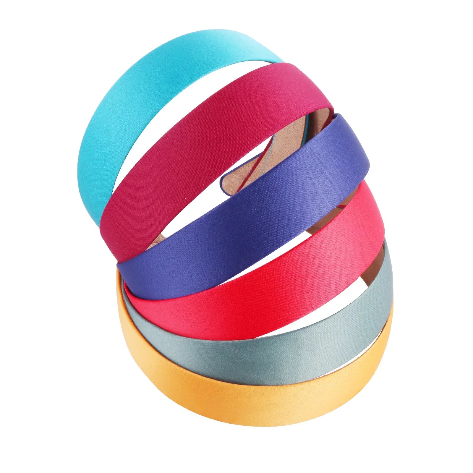 1/2pcs Plain 3CM Wide Satin Headband Girls Fabric Covered Resin Hairbands Plastic Hair Hoop Kids Elastic Bands Hair Accessories - Buy online at  Vibe In Cart.