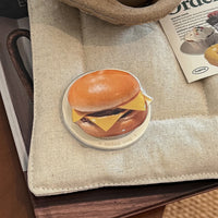 Foldable Magnetic Phone Holder with Cartoon Food Theme
