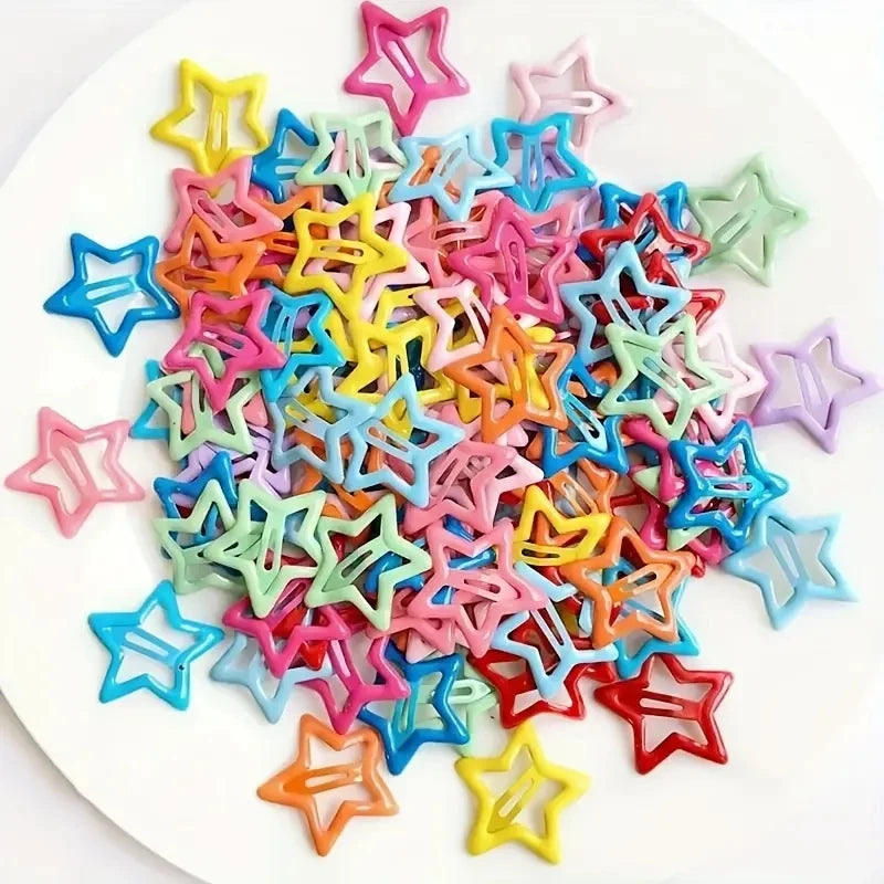 20pcs Colorful Star BB Hair Clips Adorable Hair Decoration for Girls and Kids Lovely Barrettes and Headwear Accessories - Buy online at  Vibe In Cart.