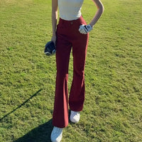 Women's High-Waisted Quick Dry Stretch Full Length Golf Pants