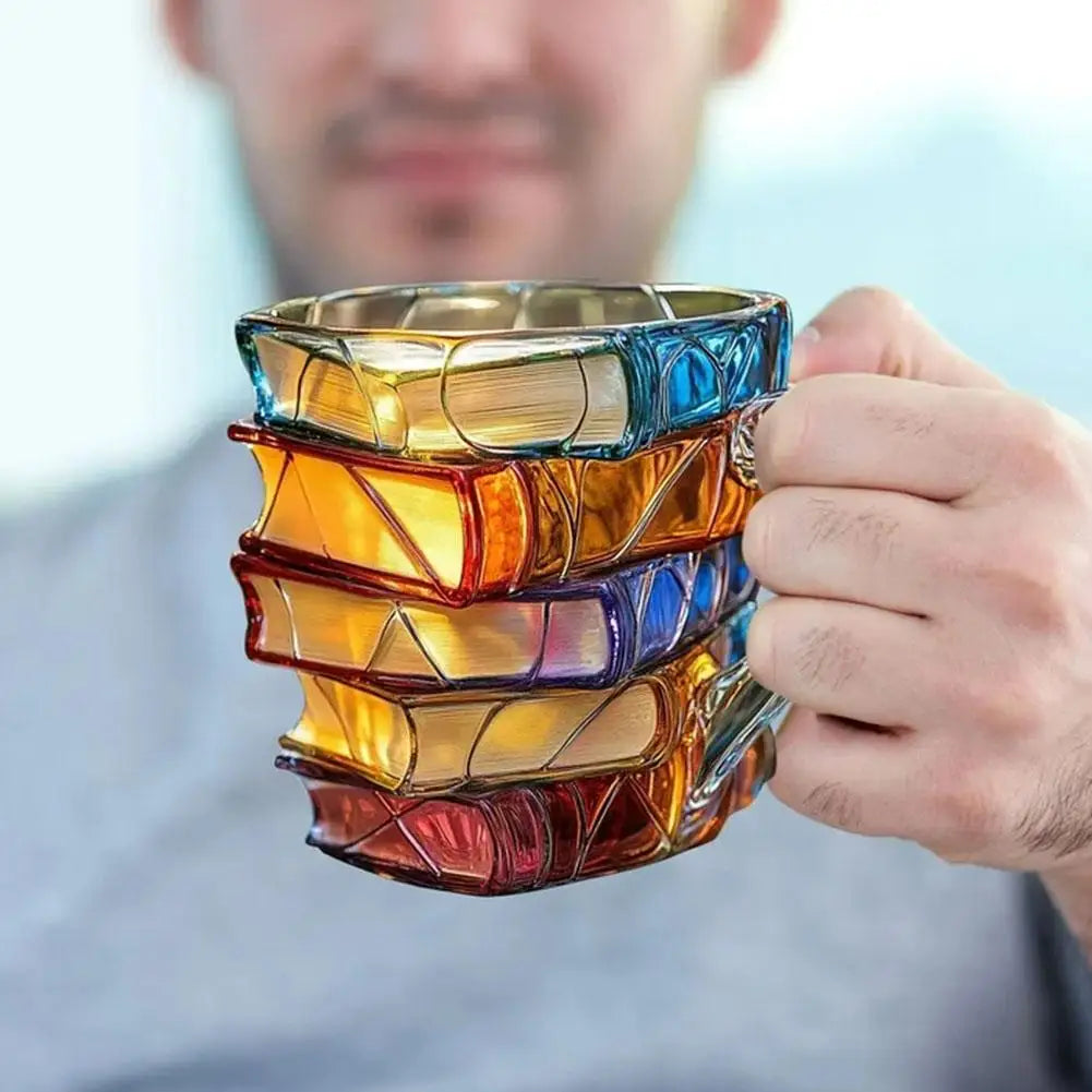 350ML Unique Book-Shaped Glass Mug Coffee & Tea Cup Creative Gift For Book Lovers Double Duty Drinkware & Decor - Buy online at  Vibe In Cart.