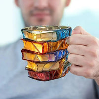 350ML Unique Book-Shaped Glass Mug Coffee & Tea Cup Creative Gift For Book Lovers Double Duty Drinkware & Decor - Buy online at  Vibe In Cart.