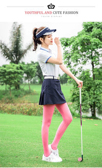 PGM Breathable Female Legging Stocking Sunscreen Women Golf Pants Ice Silk High Elastic Stocking Outdoor Thin Long Leg Sock