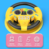 Educational Infant Steering Wheel Toy with Flashing Lights and Sounds