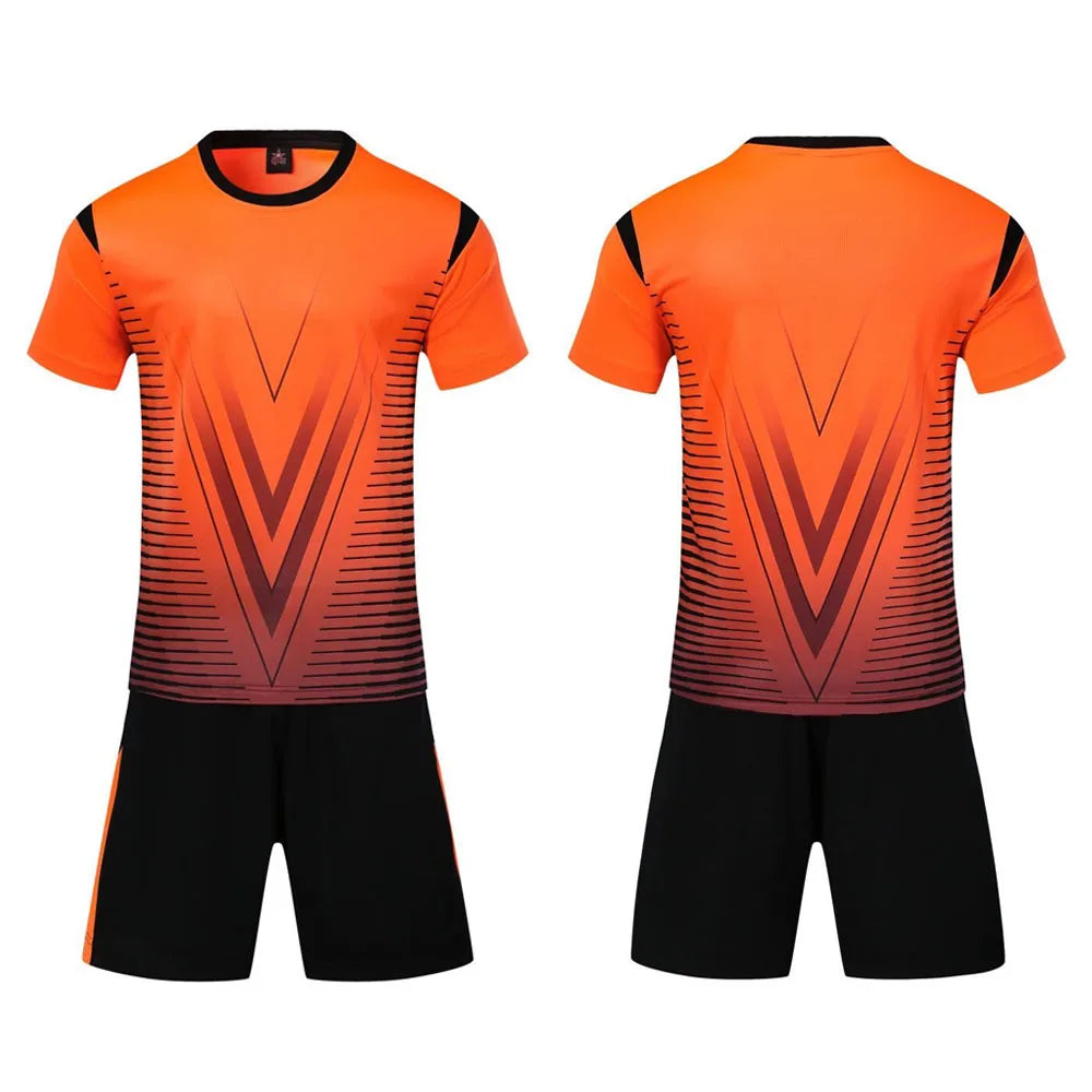 Customizable Unisex Soccer Jersey and Shorts Kit for Adults