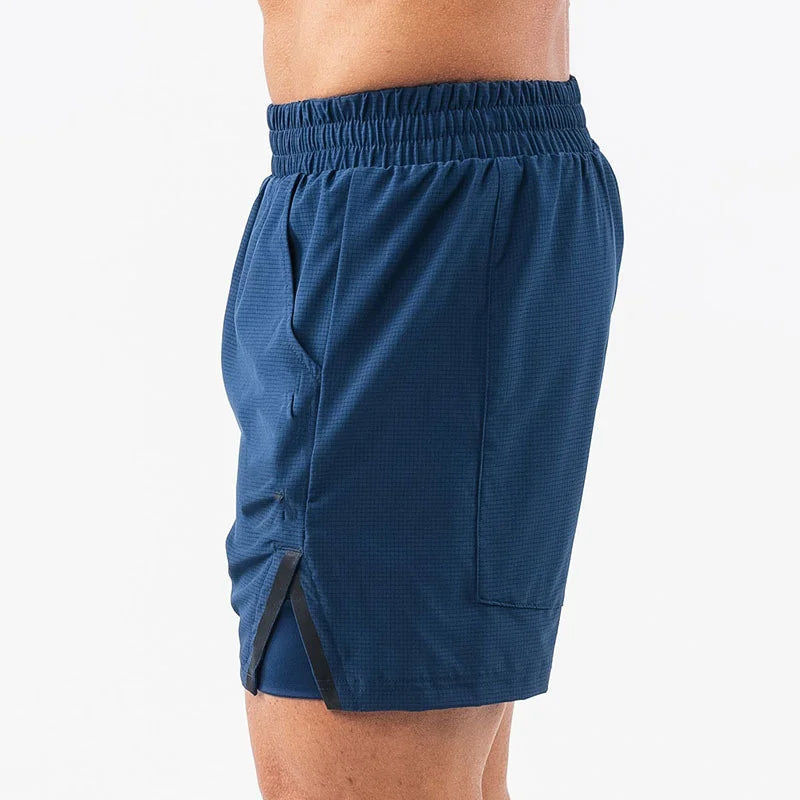 men's Fitness double-deck training Sports Shorts Summer 2 in 1 Quick Dry Gym Beach Pants Running Shorts Outdoor men Sweatpants - Buy online at  Vibe In Cart.