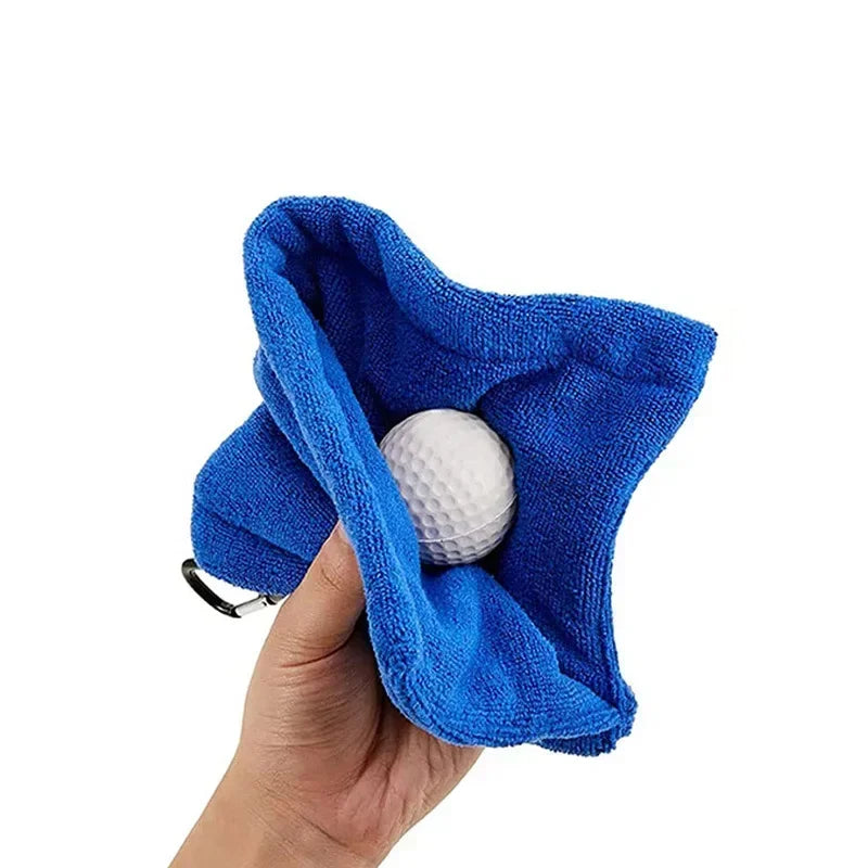 Square Microfiber Golf Ball Cleaning Towel with Carabiner Hook Water Absorption Cleaner Club for Head Wipe Cloth Clean 2025 - Buy online at  Vibe In Cart.